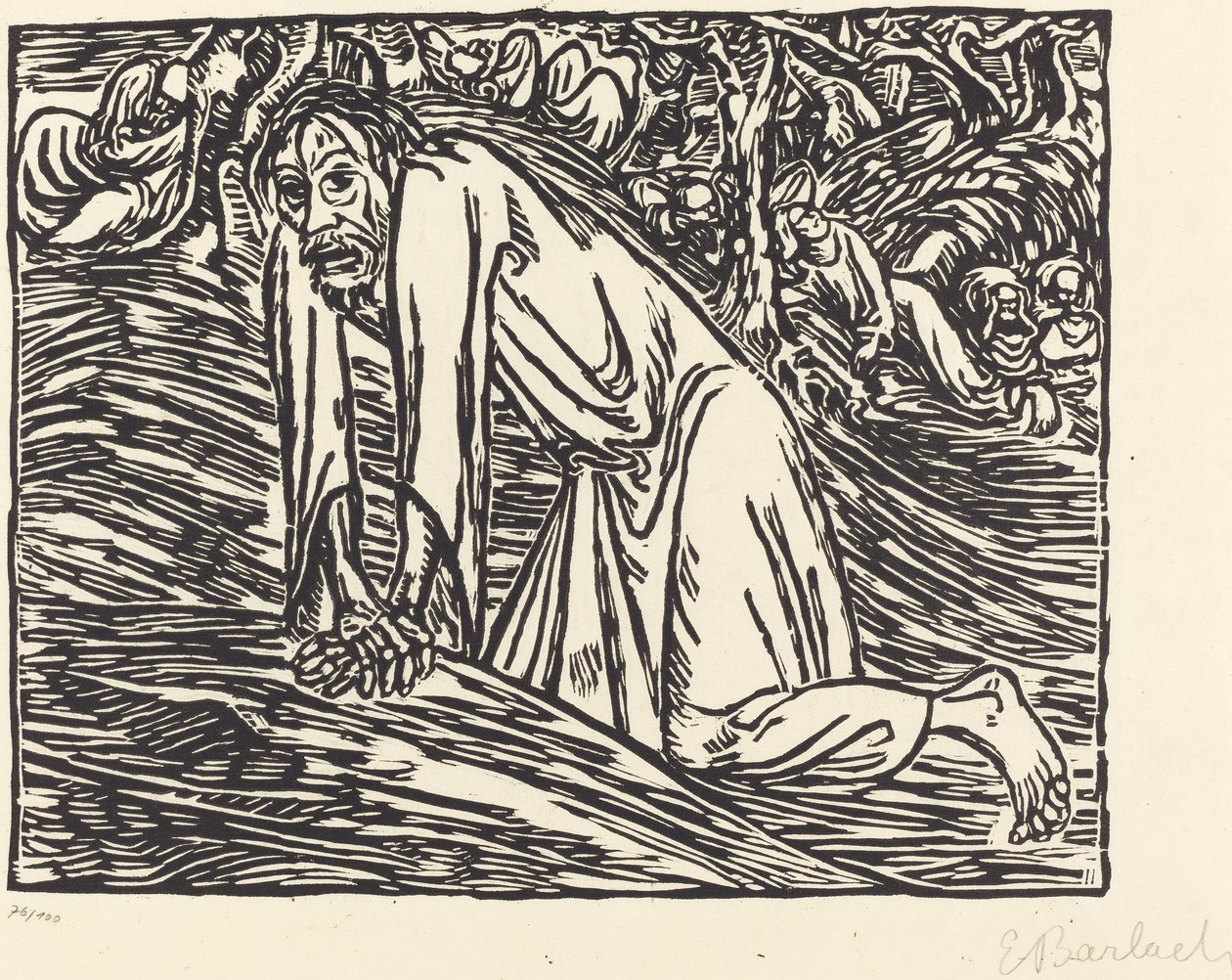 Le Christ à Gethsémani - Ernst Barlach