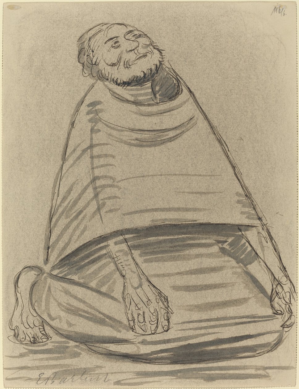 Homme agenouillé, 1916 - Ernst Barlach