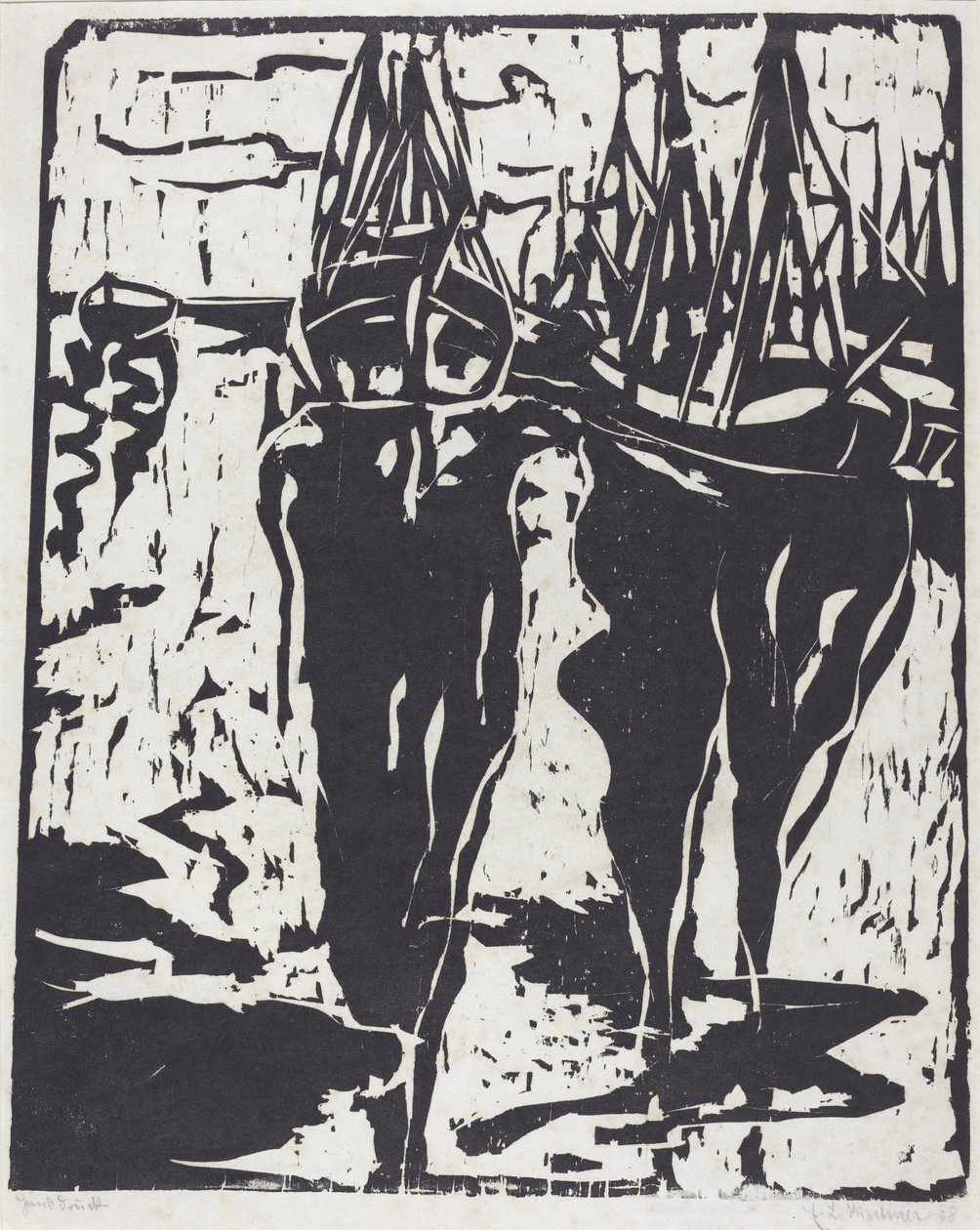 Scène de port, 1908 - Ernst Ludwig Kirchner