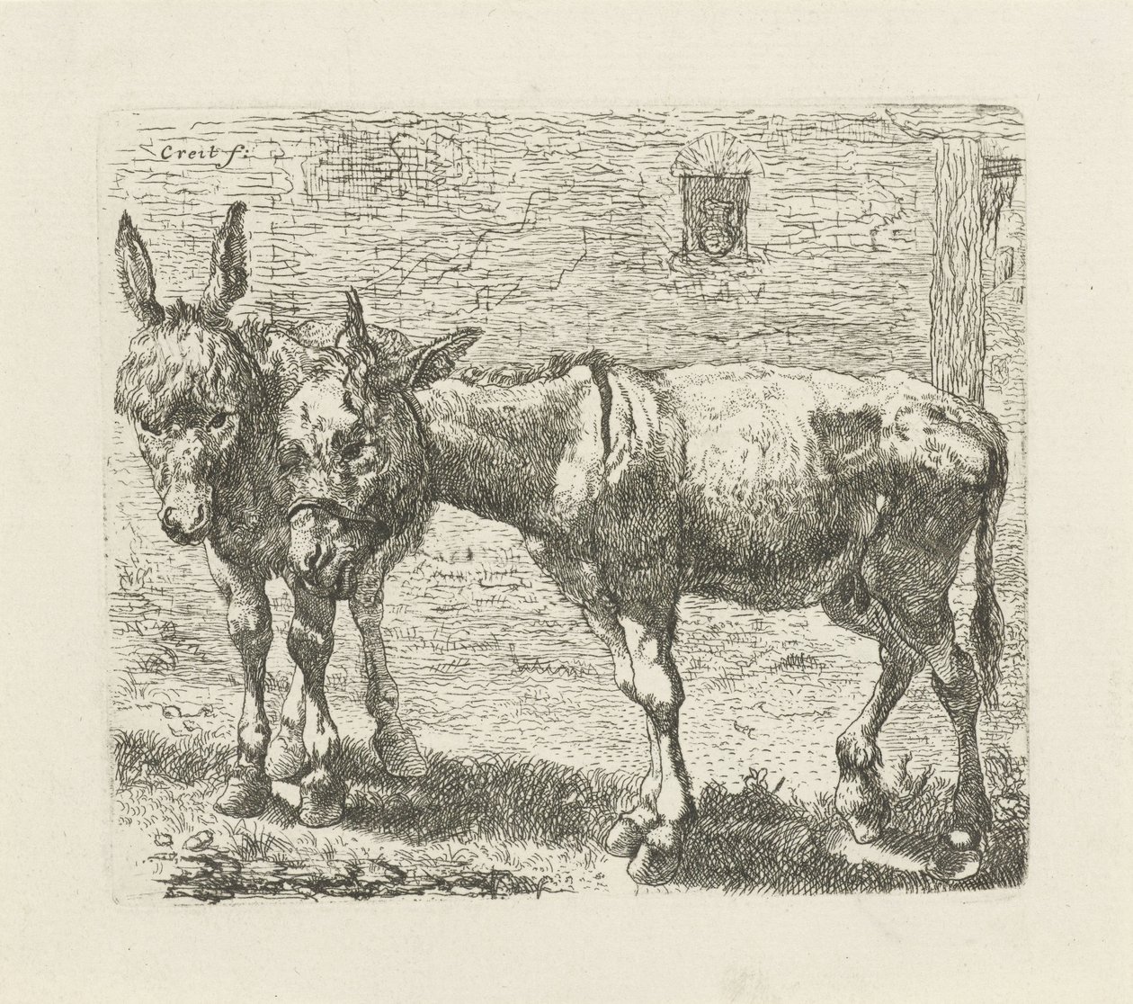 Deux ânes - Ernst Ludwig Creite