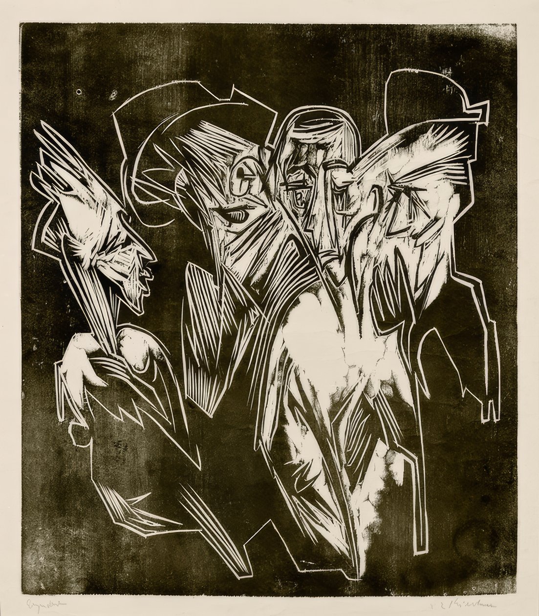 Absalom et ses conseillers - Ernst Ludwig Kirchner
