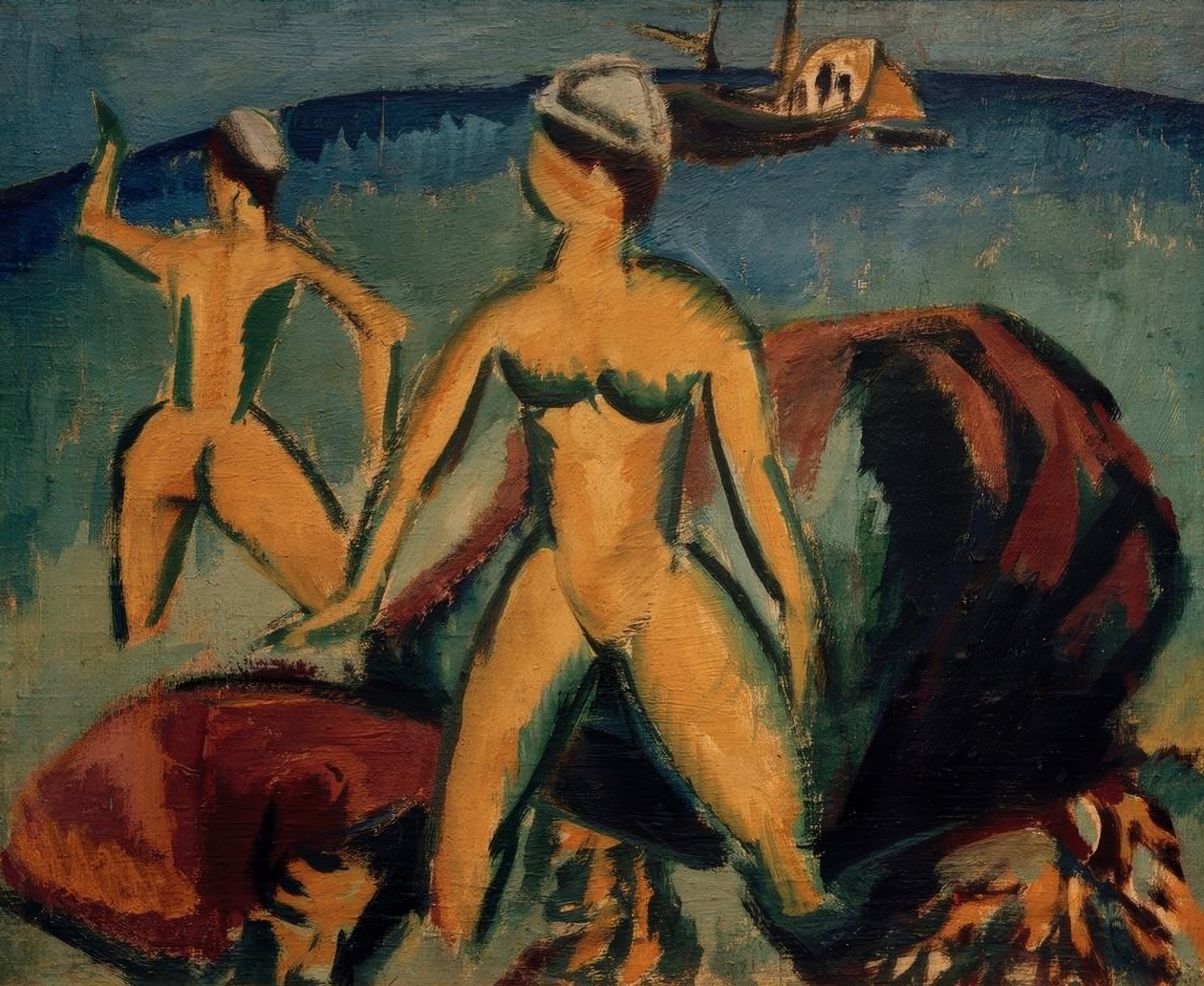Baigneurs (Fehmarn) - Ernst Ludwig Kirchner