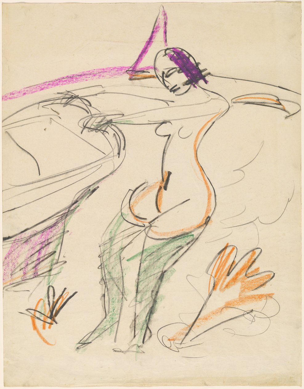 Baigneur - Ernst Ludwig Kirchner
