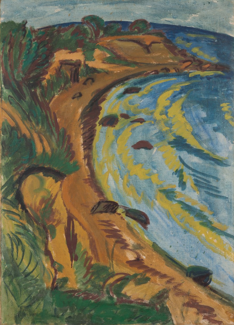 Baie sur la côte de Fehmarn - Ernst Ludwig Kirchner