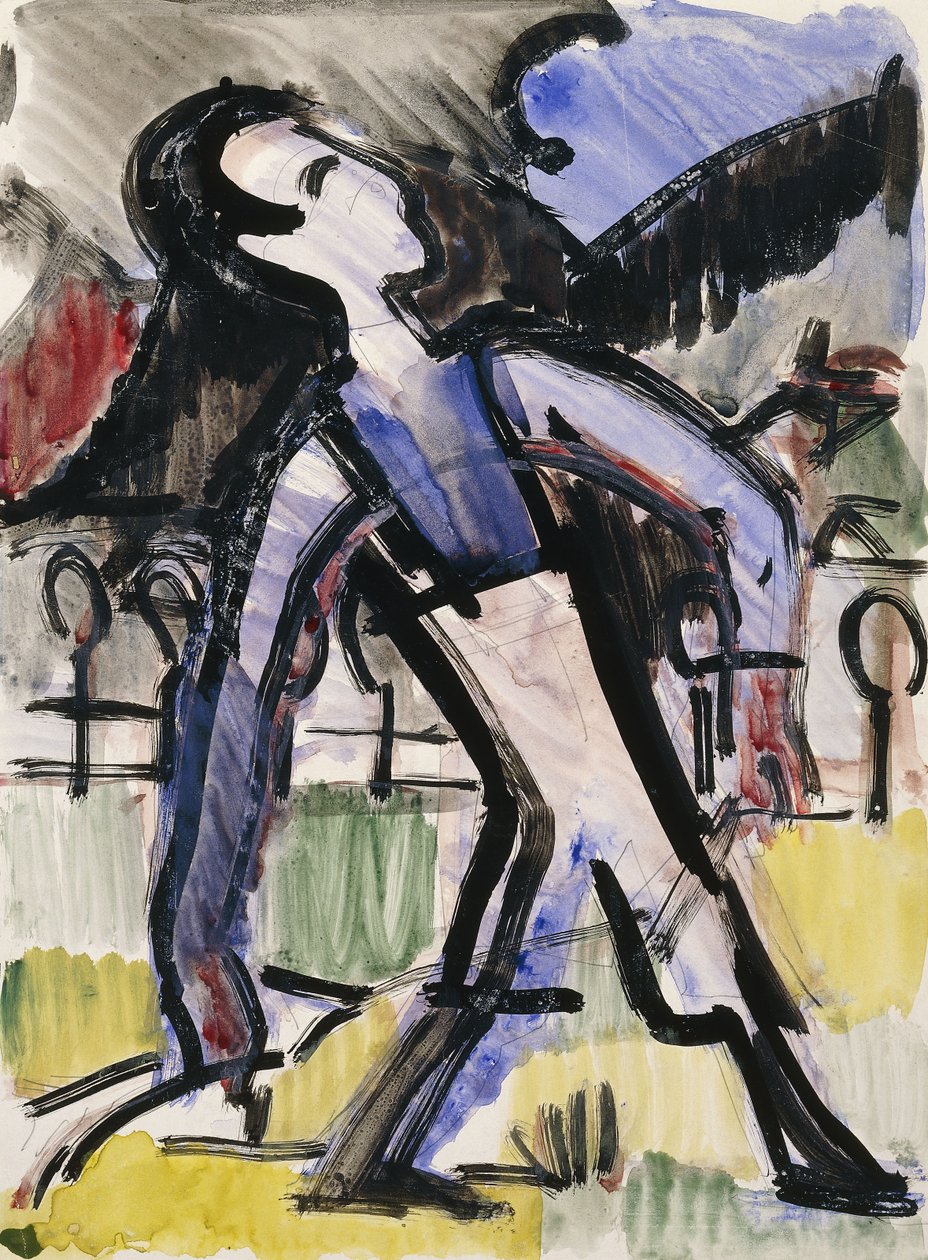 Figure de Davos, 1924 - Ernst Ludwig Kirchner