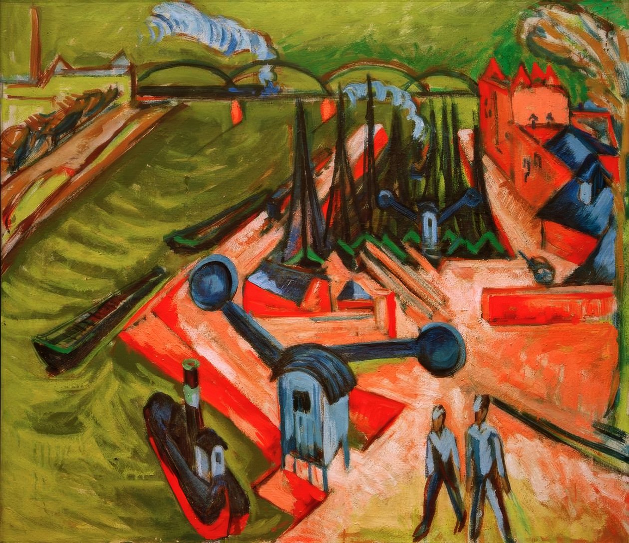 Port ouest de Francfort - Ernst Ludwig Kirchner