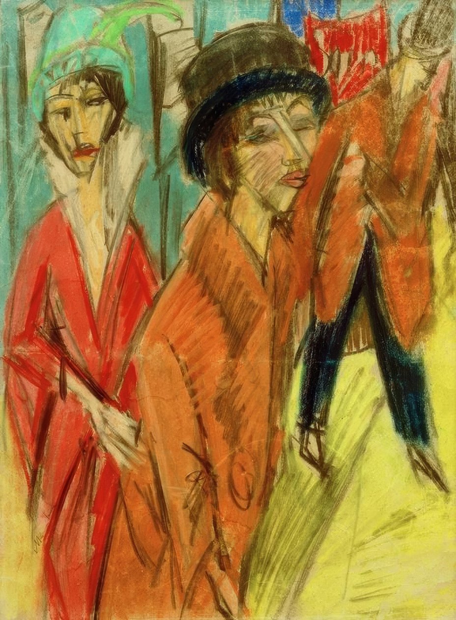 Femmes dans la rue - Ernst Ludwig Kirchner