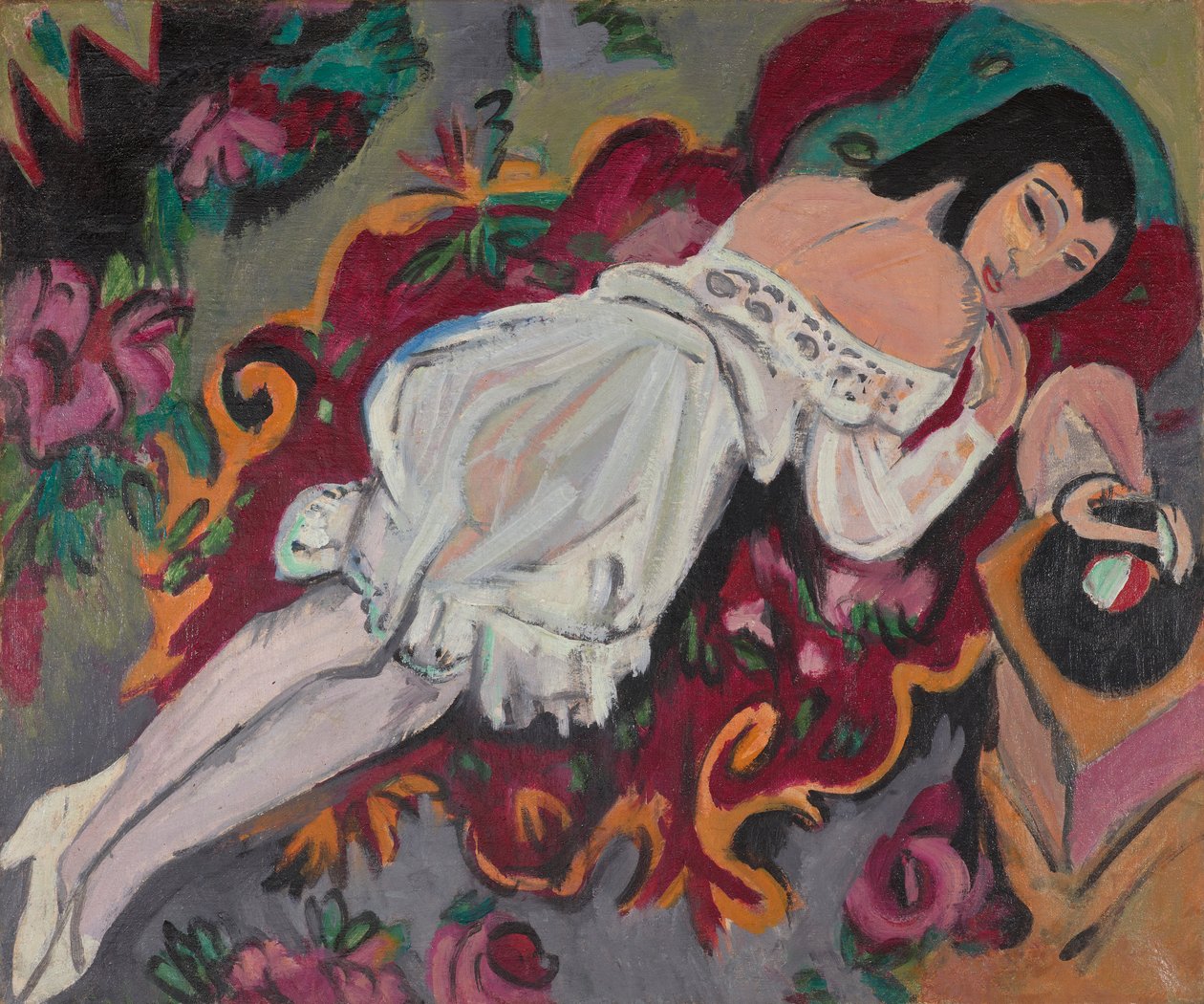 Fille en chemise blanche - Ernst Ludwig Kirchner