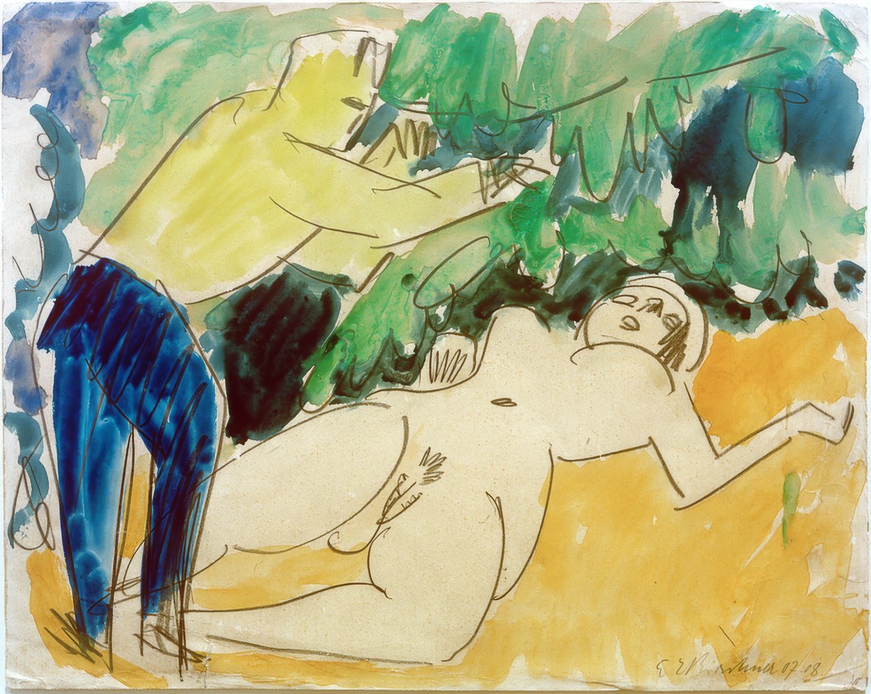Peintre et modèle - Ernst Ludwig Kirchner