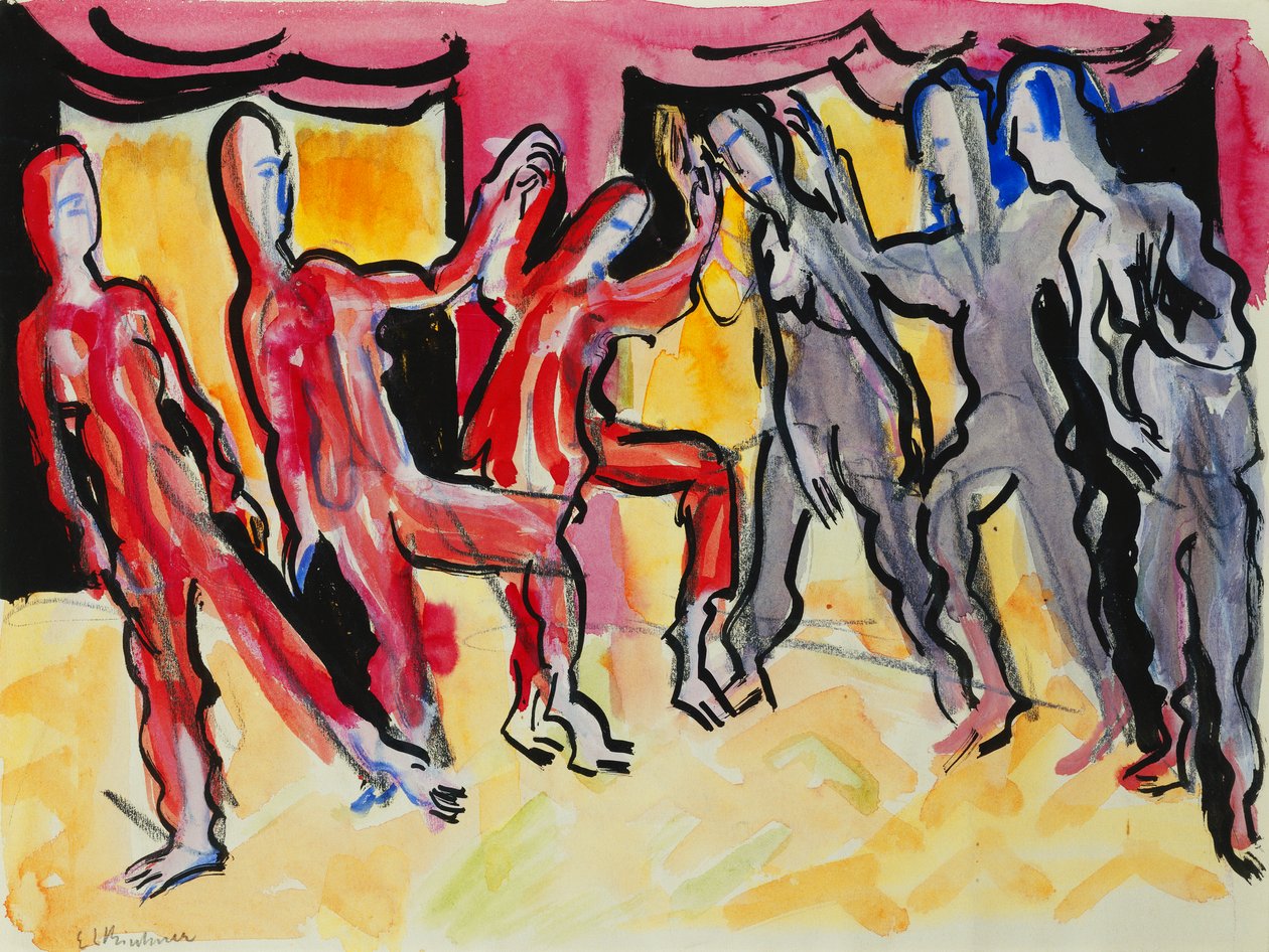 Groupe de danse Mary Wigman - Ernst Ludwig Kirchner