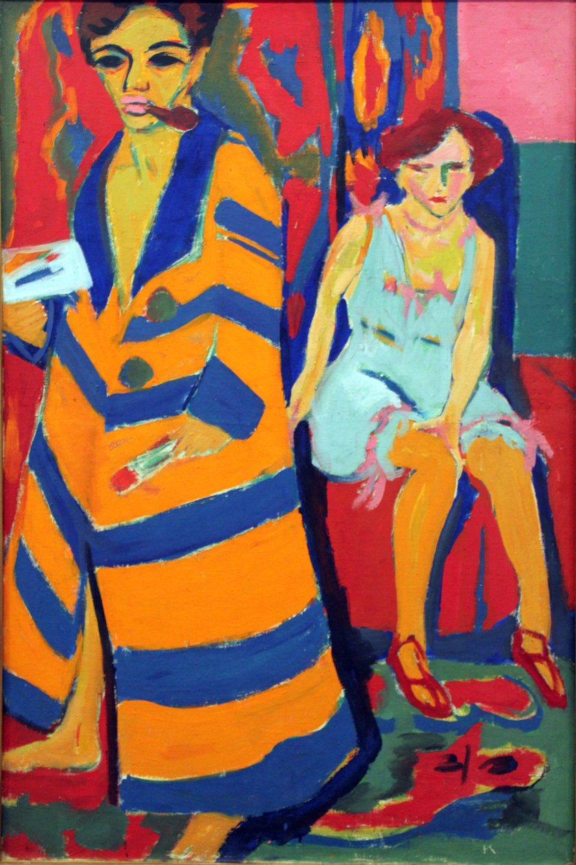 Peintre et modèle - Ernst Ludwig Kirchner