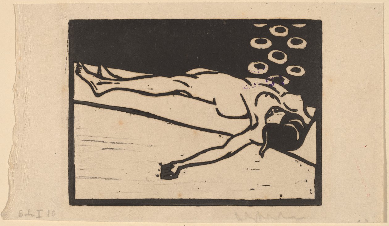 Nu allongé - Ernst Ludwig Kirchner