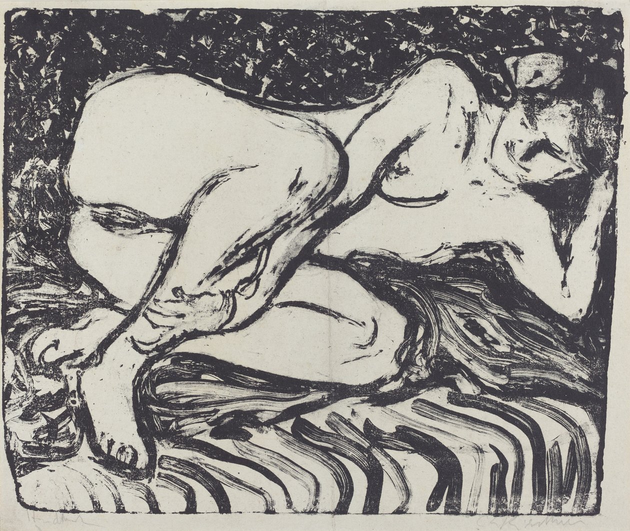 Nu allongé - Ernst Ludwig Kirchner