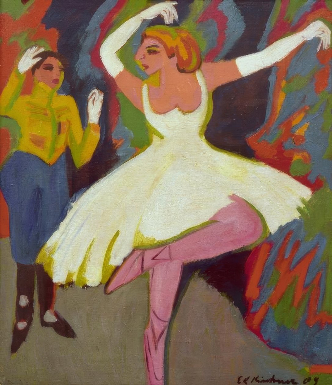 Couple de danseurs russes - Ernst Ludwig Kirchner