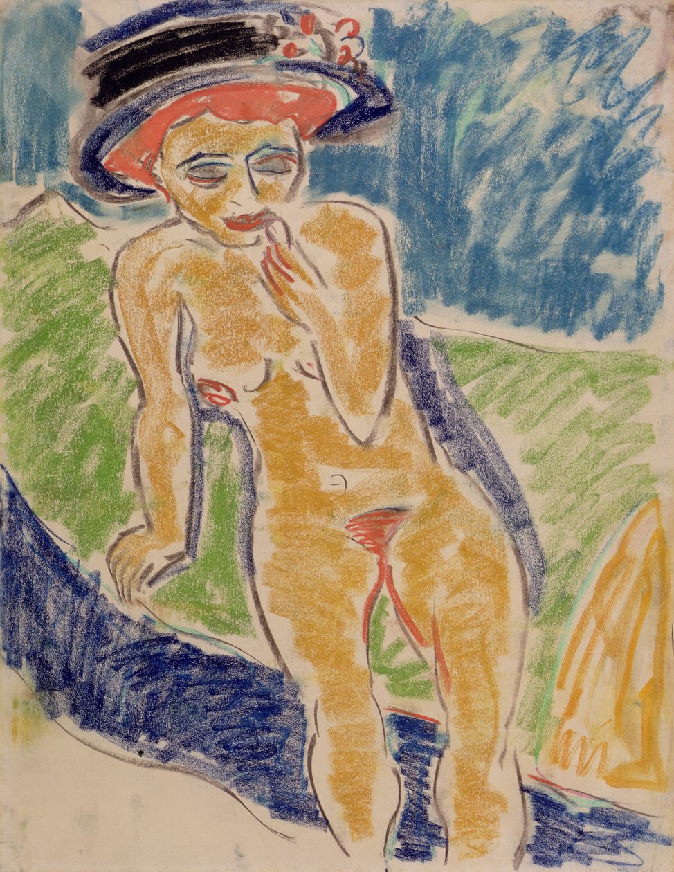 Femme nue assise - Ernst Ludwig Kirchner