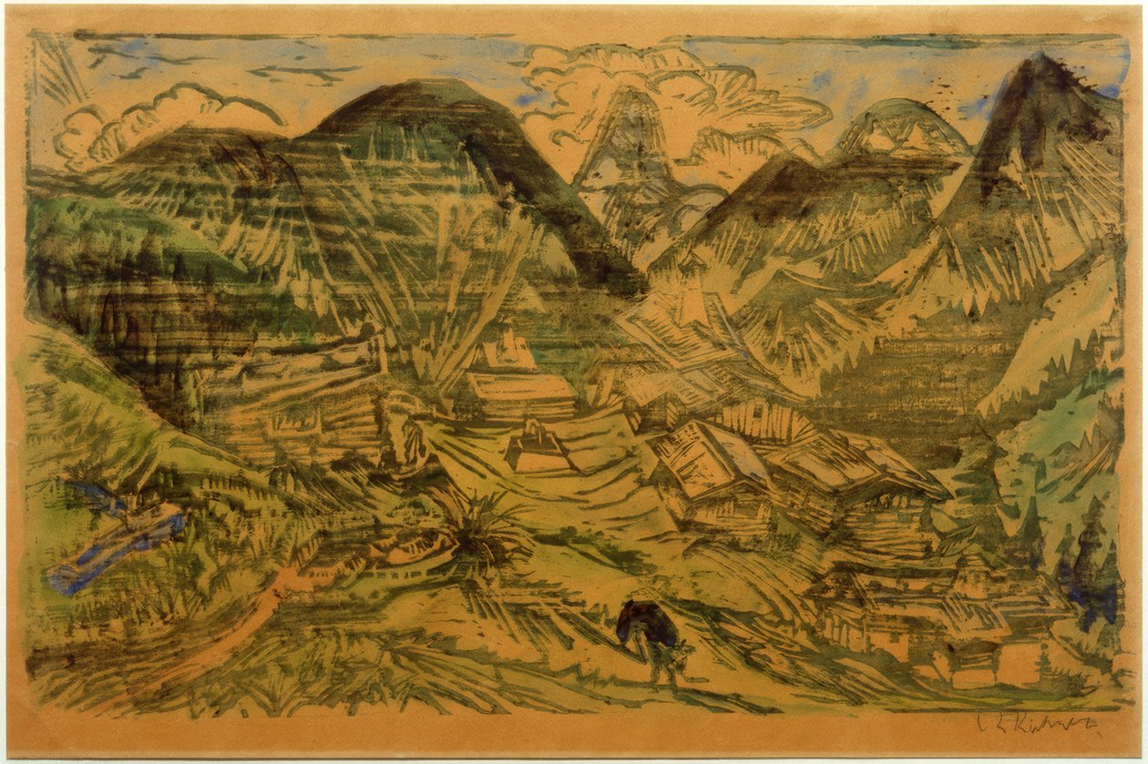 Stafelalp avec Tinzenhorn - Ernst Ludwig Kirchner