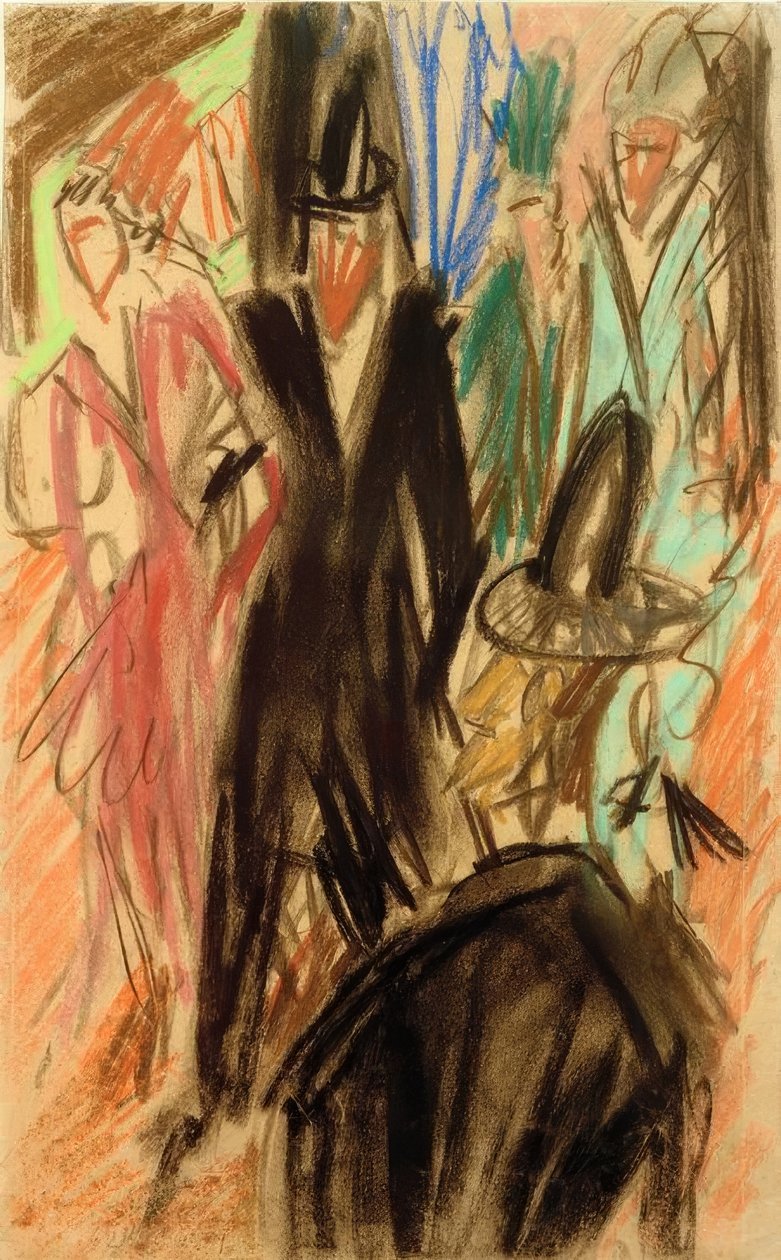 Scène de rue - Ernst Ludwig Kirchner