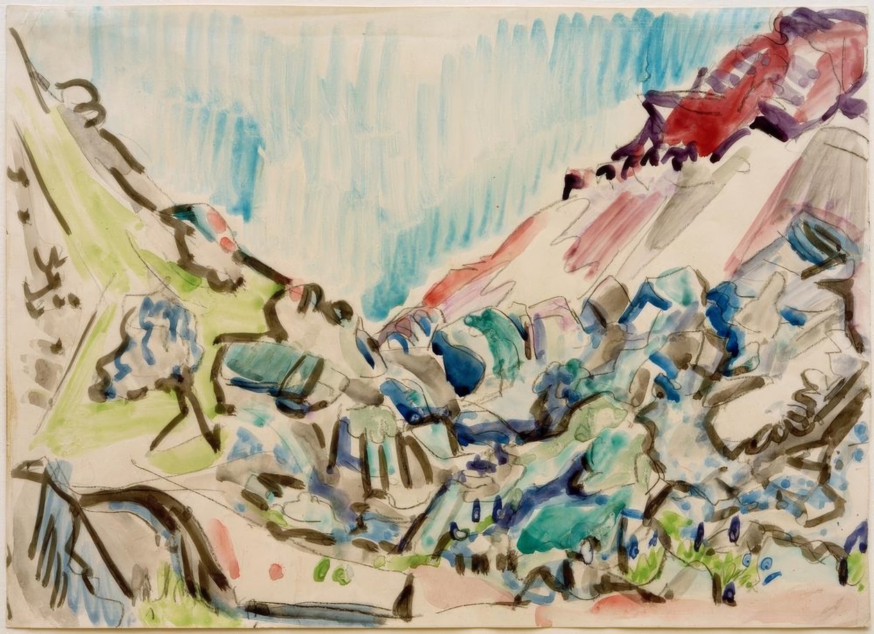 Vallée près de Davos - Ernst Ludwig Kirchner