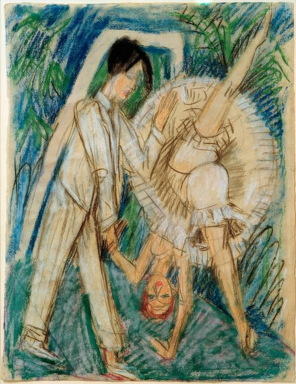 Couple dansant - Ernst Ludwig Kirchner