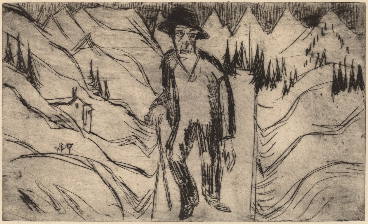 Le voyageur - Ernst Ludwig Kirchner