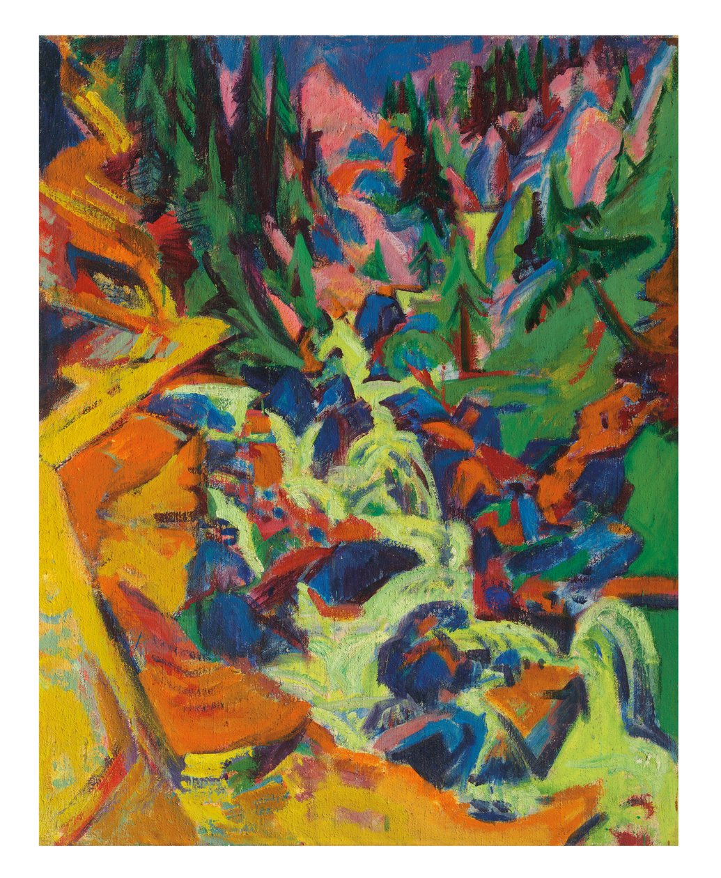 La Cascade, 1919 - Ernst Ludwig Kirchner