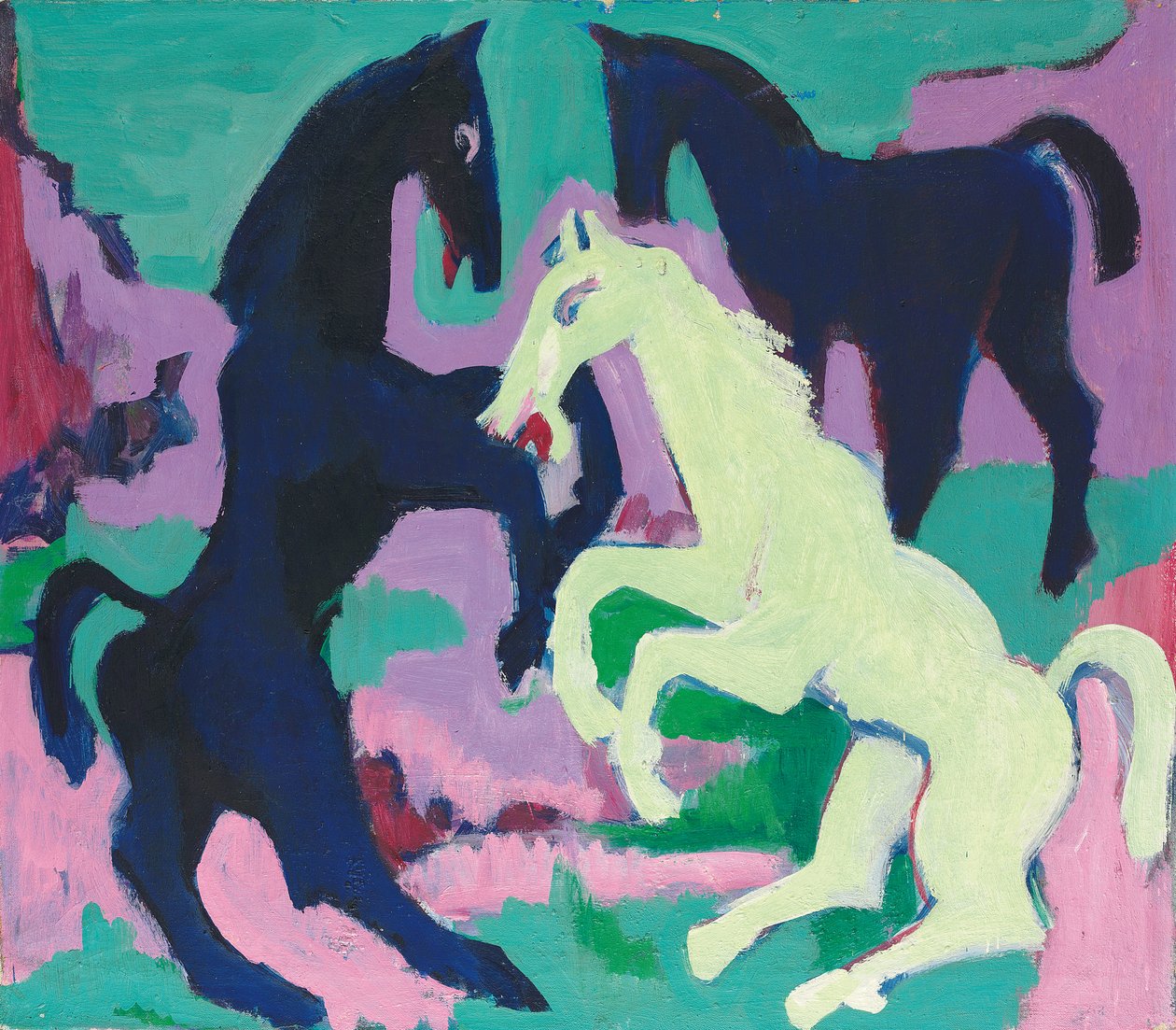 Trois chevaux, c.1923 - Ernst Ludwig Kirchner