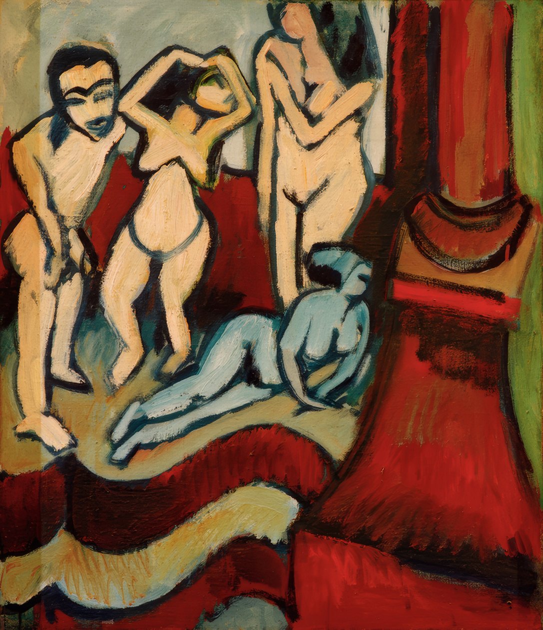 Quatre sculptures en bois - Ernst Ludwig Kirchner