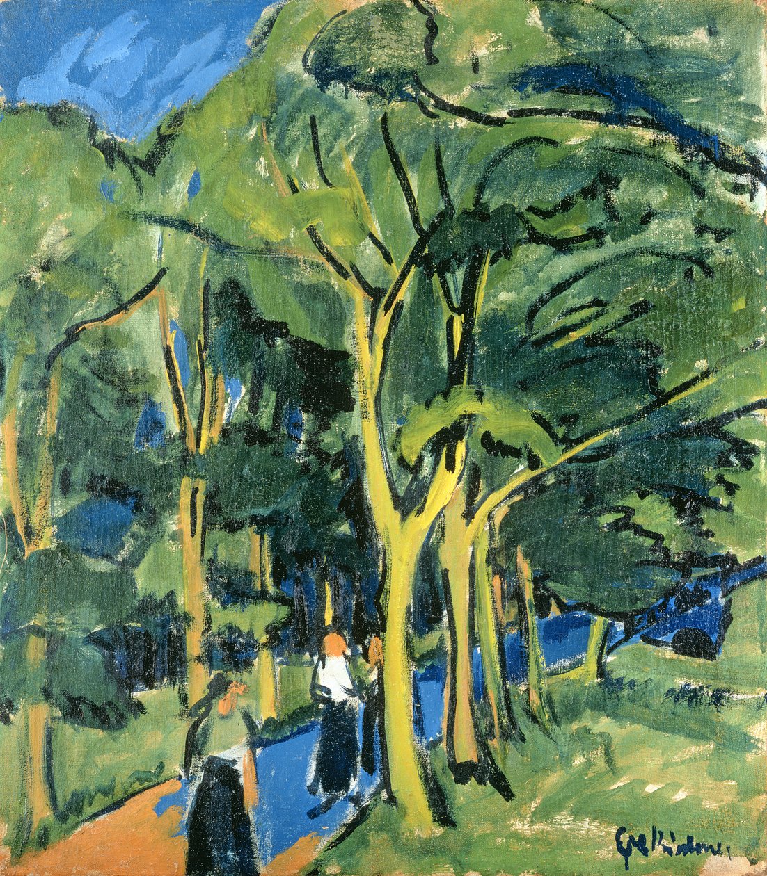 Waldstrasse, vers 1910 - Ernst Ludwig Kirchner