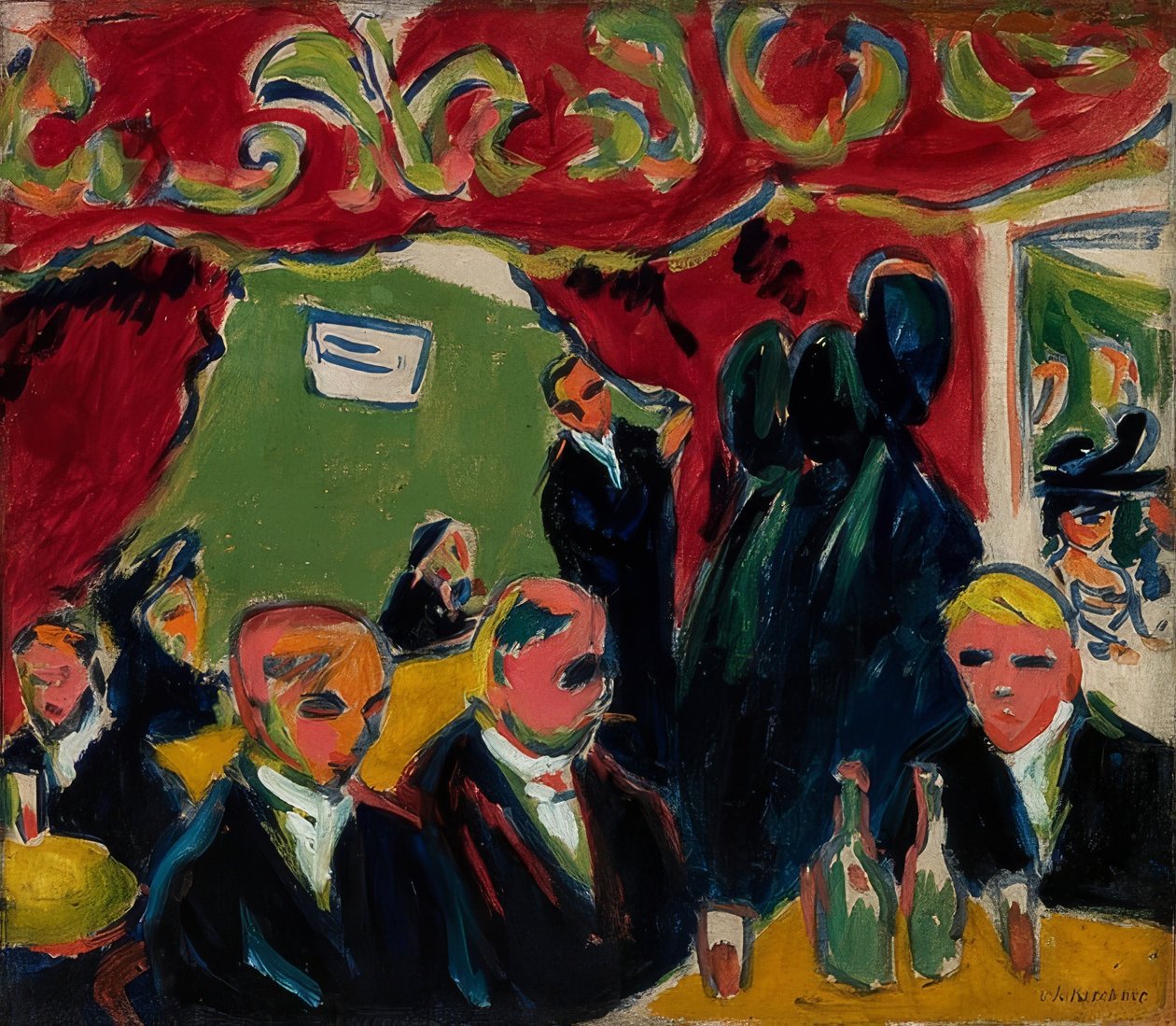 Auberge. Vers 1909 - Ernst Ludwig Kirchner