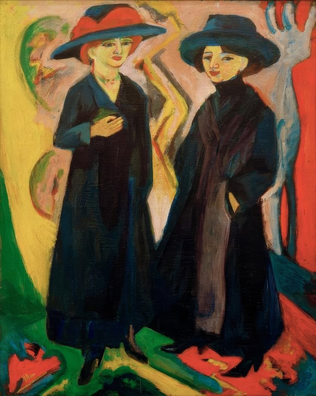 Deux filles (Midinettes) - Ernst Ludwig Kirchner