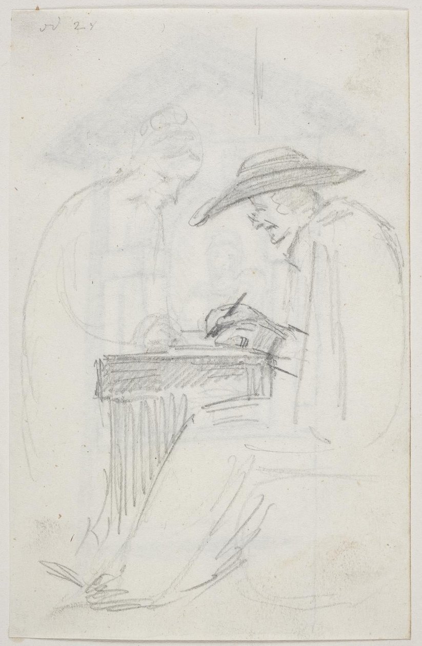 Étude pour "Le scribe et la fille" - Ernst Meyer
