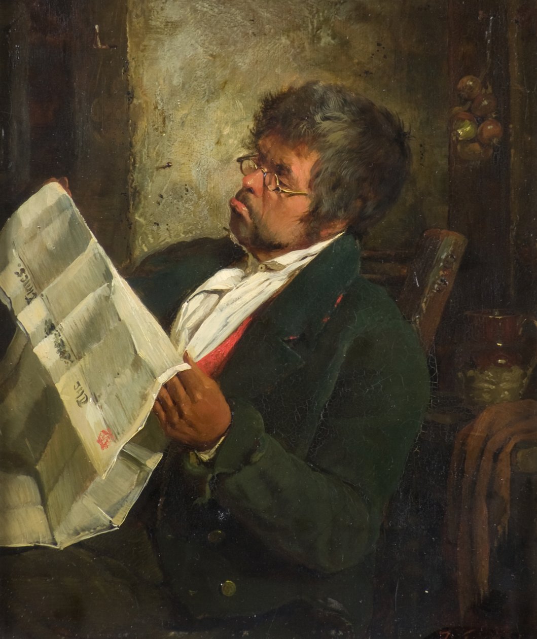 Lecture des nouvelles - Erskine Nicol