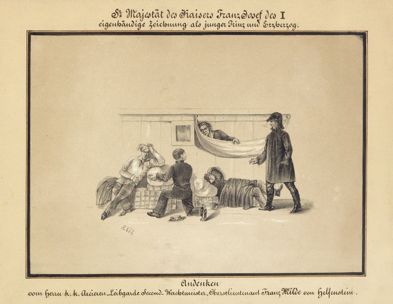 Un groupe de personnes dans un hôpital militaire - Erzherzog Franz Joseph
