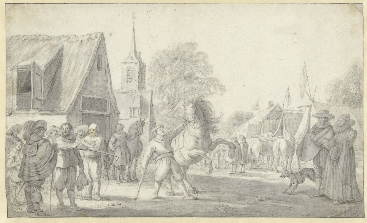Marché aux chevaux - Esaias van de Velde