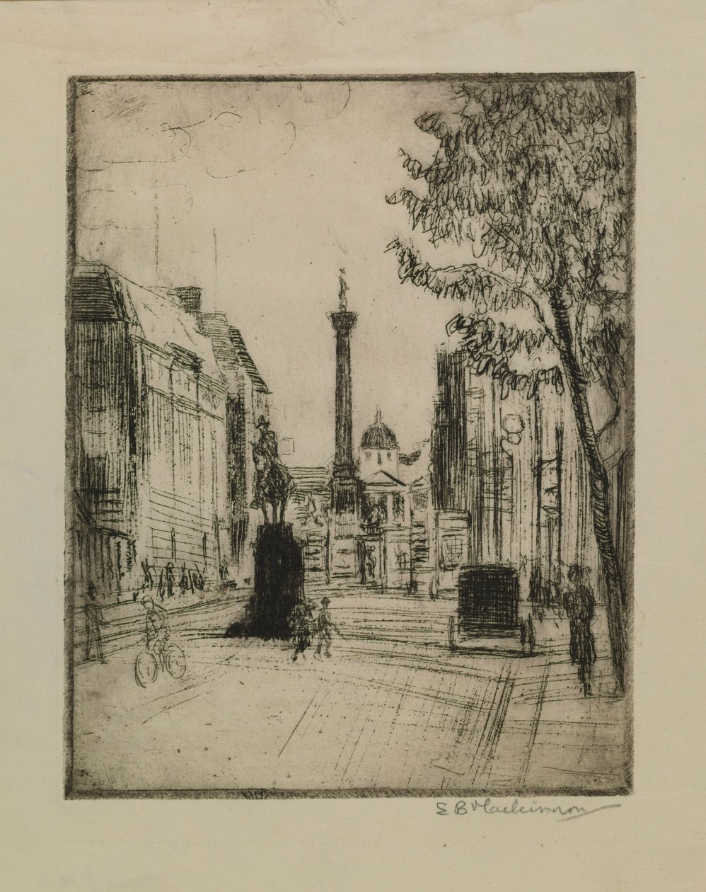 Vue de Trafalgar Square - Esther Blaikie MacKinnon
