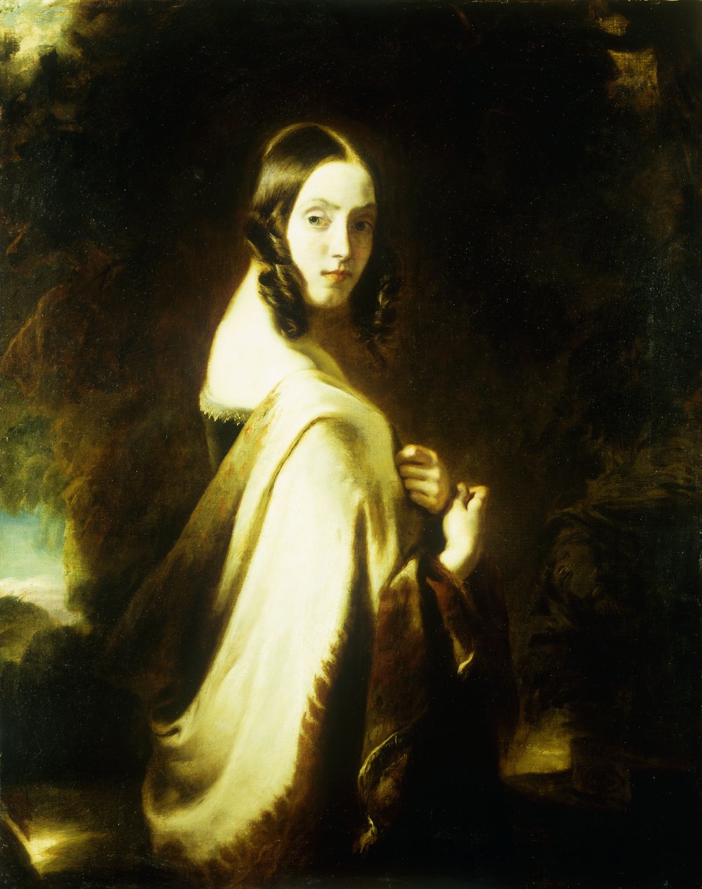 Une dame avec un châle - Esther Paris Persennet