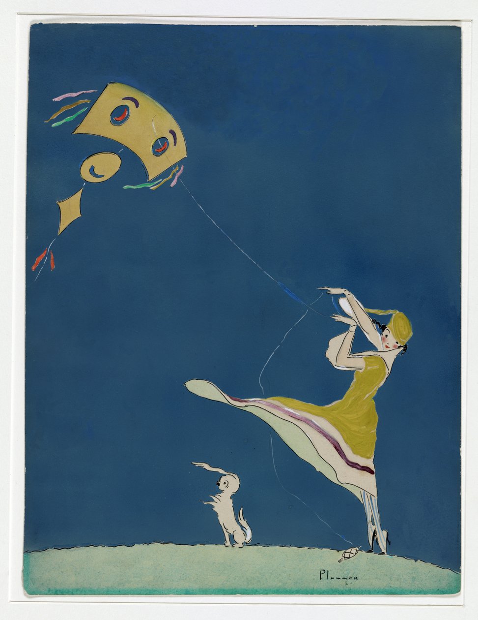 Fille avec un Cerf-volant, Couverture de Vanity Fair, mai 1917 - Ethel McClellan Plummer