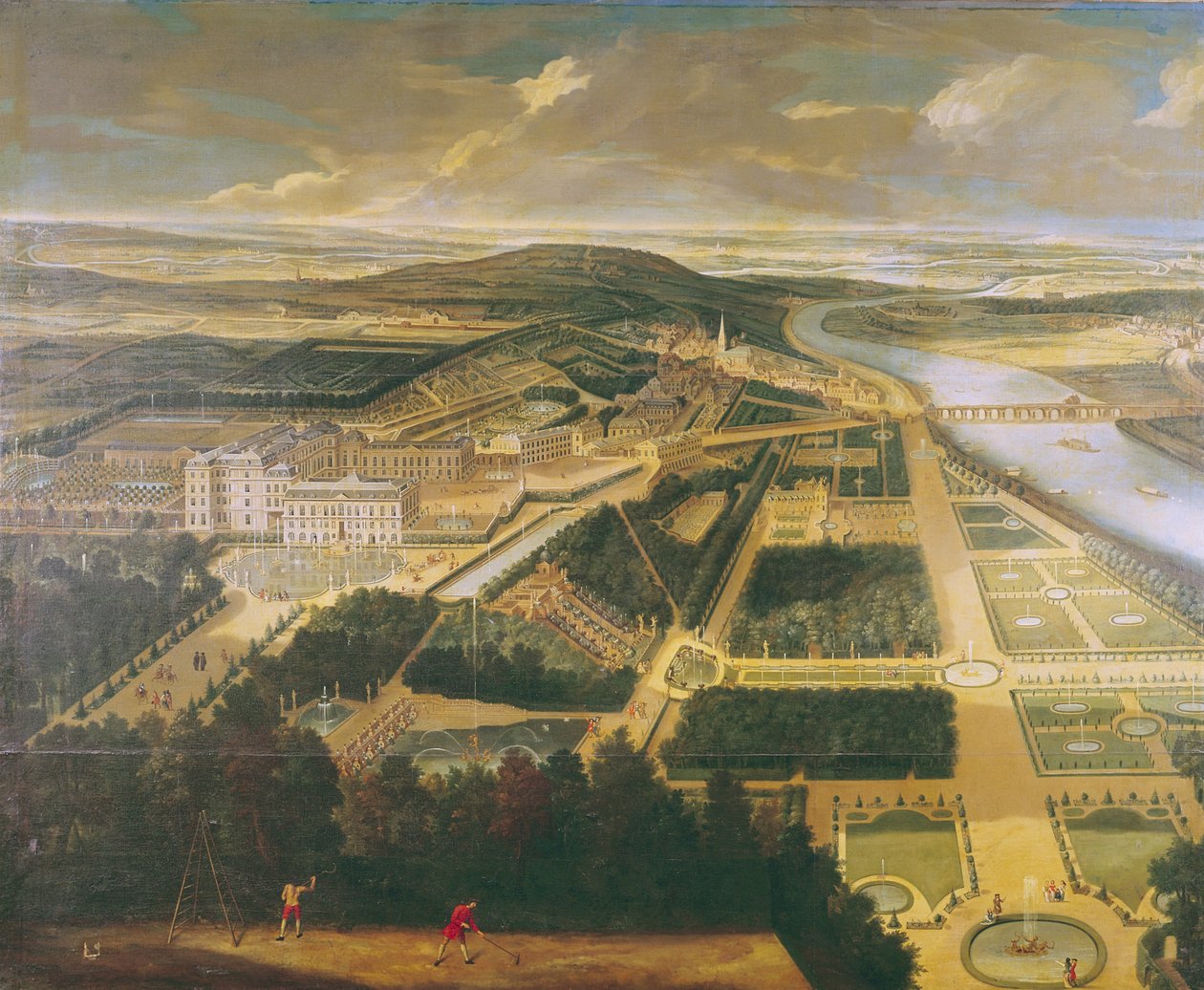 Vue du Château et des Jardins de Saint-Cloud - Etienne Allegrain