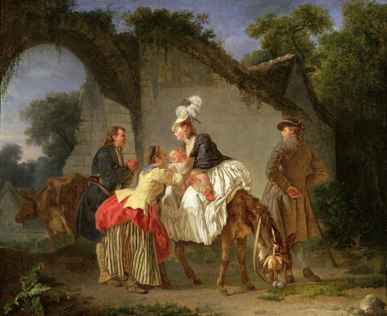 Adieu à la nourrice, 1776-77 - Etienne Aubry