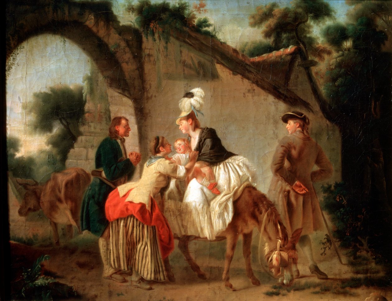 Adieu à la nourrice, 1777 - Etienne Aubry