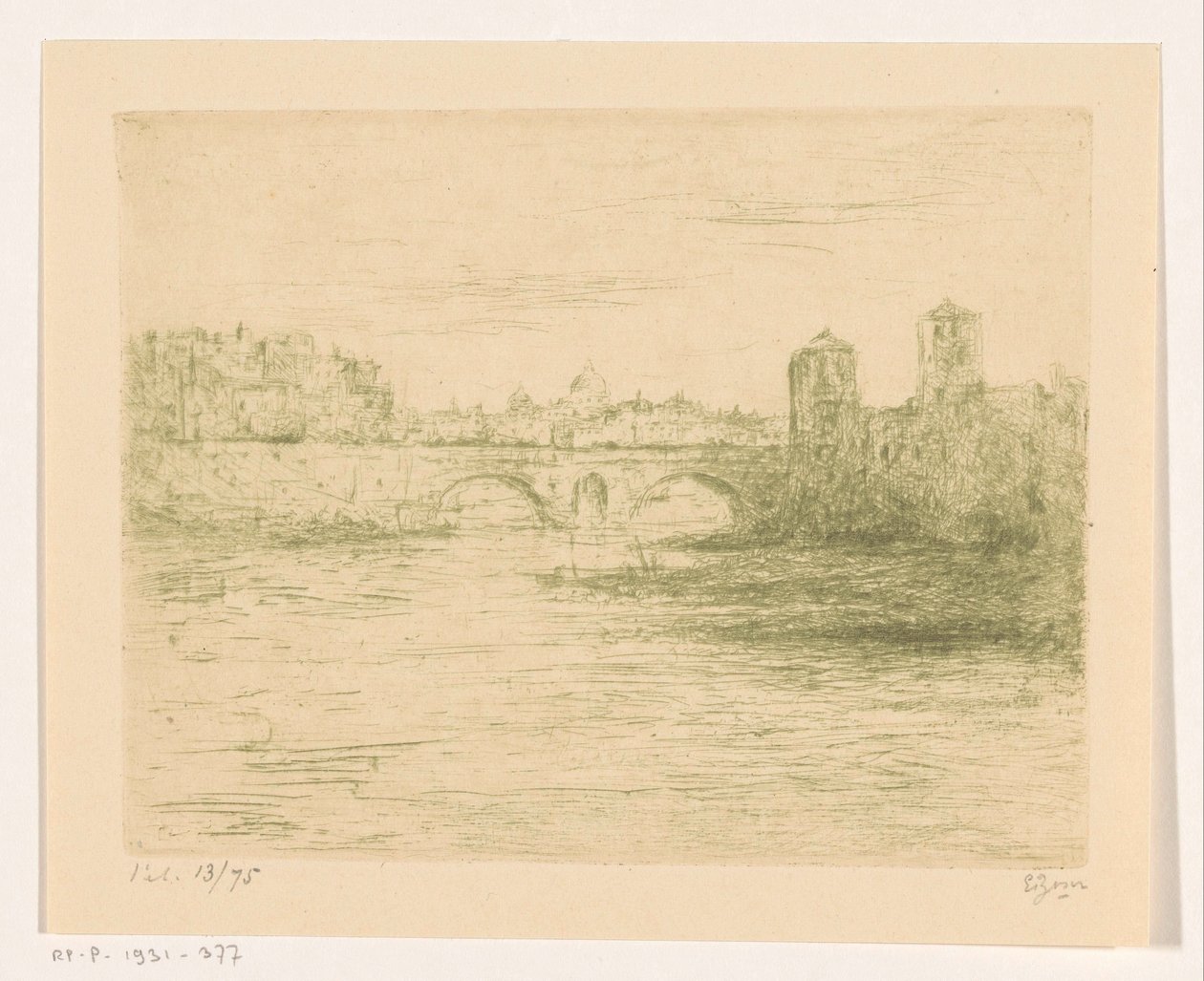 Tibre, Rome - Etienne Bosch (signed by artist)