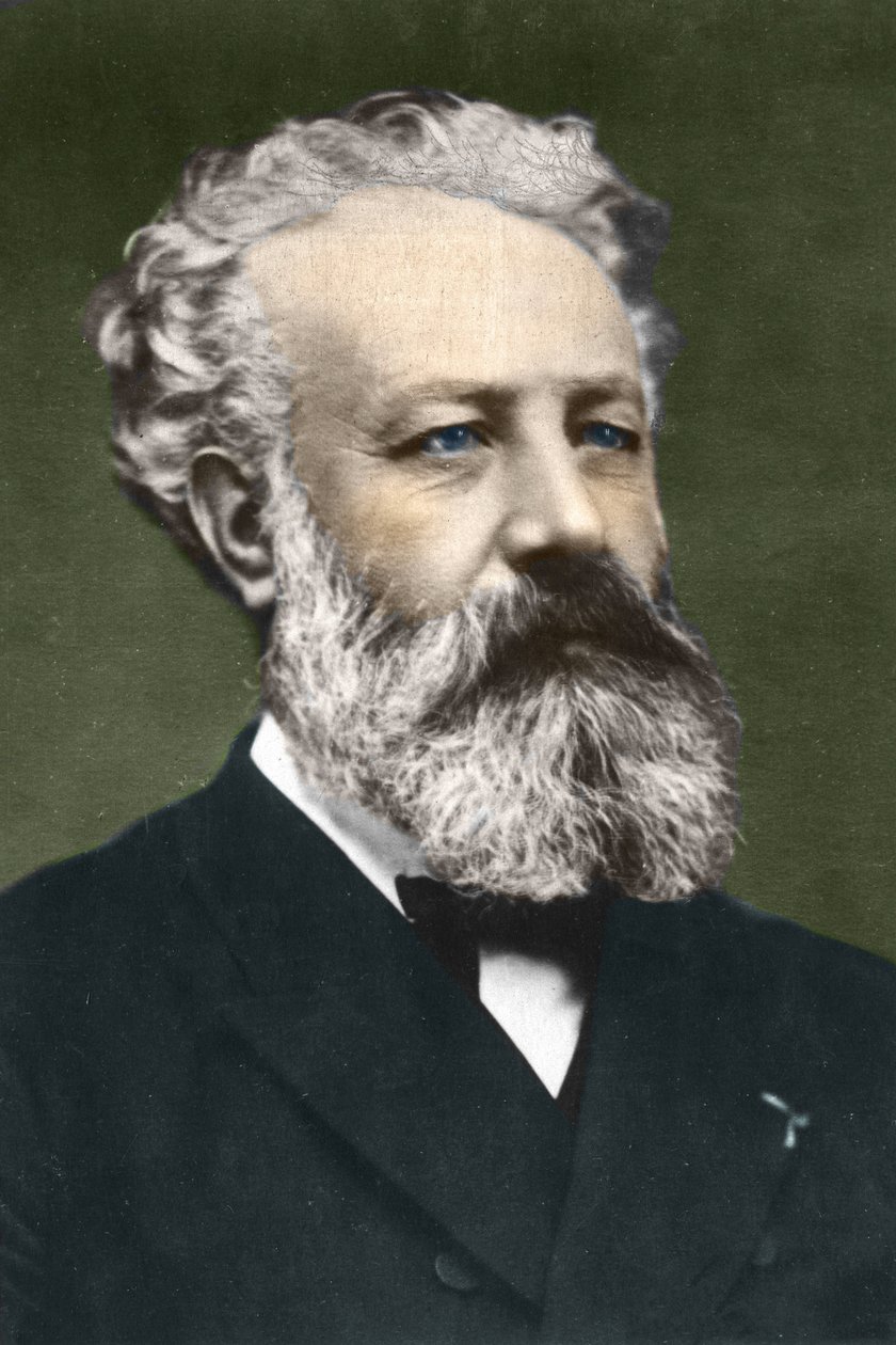 Jules Verne (1828-1905), écrivain français, par Carjat. - Etienne Carjat