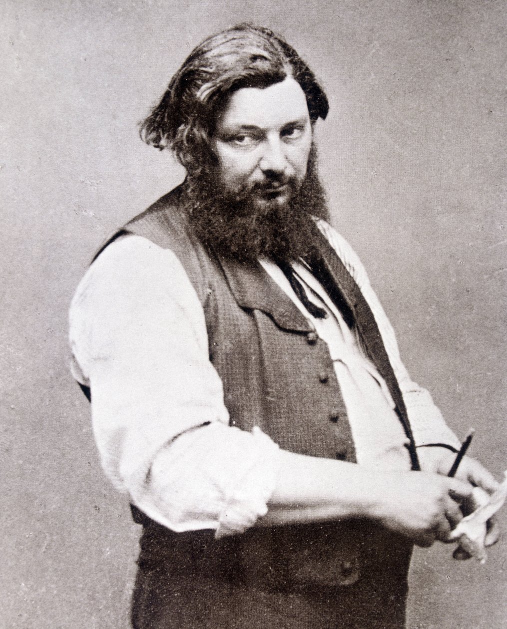 Portrait de Gustave Courbet (1819-1877) - Etienne Carjat