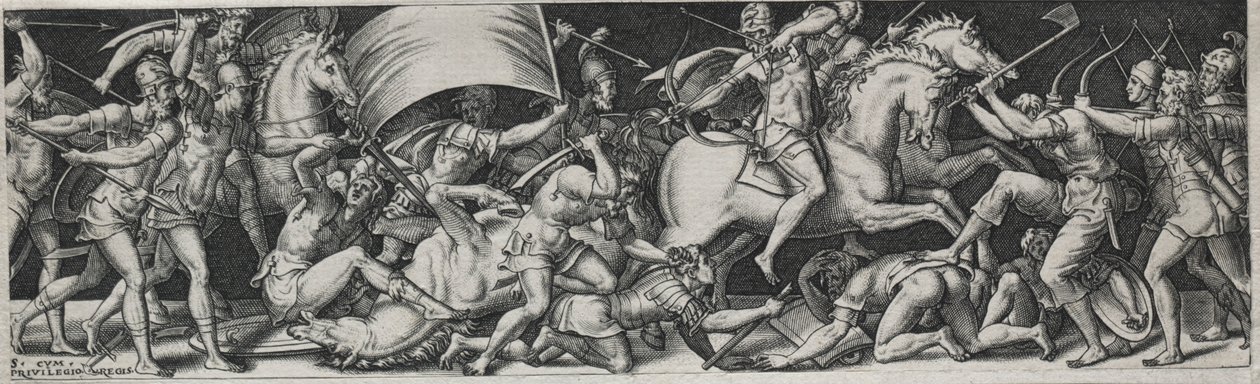 Combats et triomphes, probablement années 1560 - Etienne Delaune