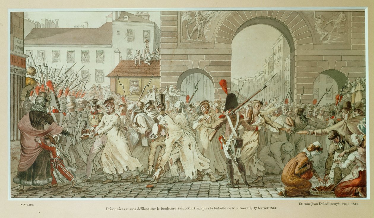 Après la bataille de Montmirail ... (gravure) - Etienne Jean Delecluze
