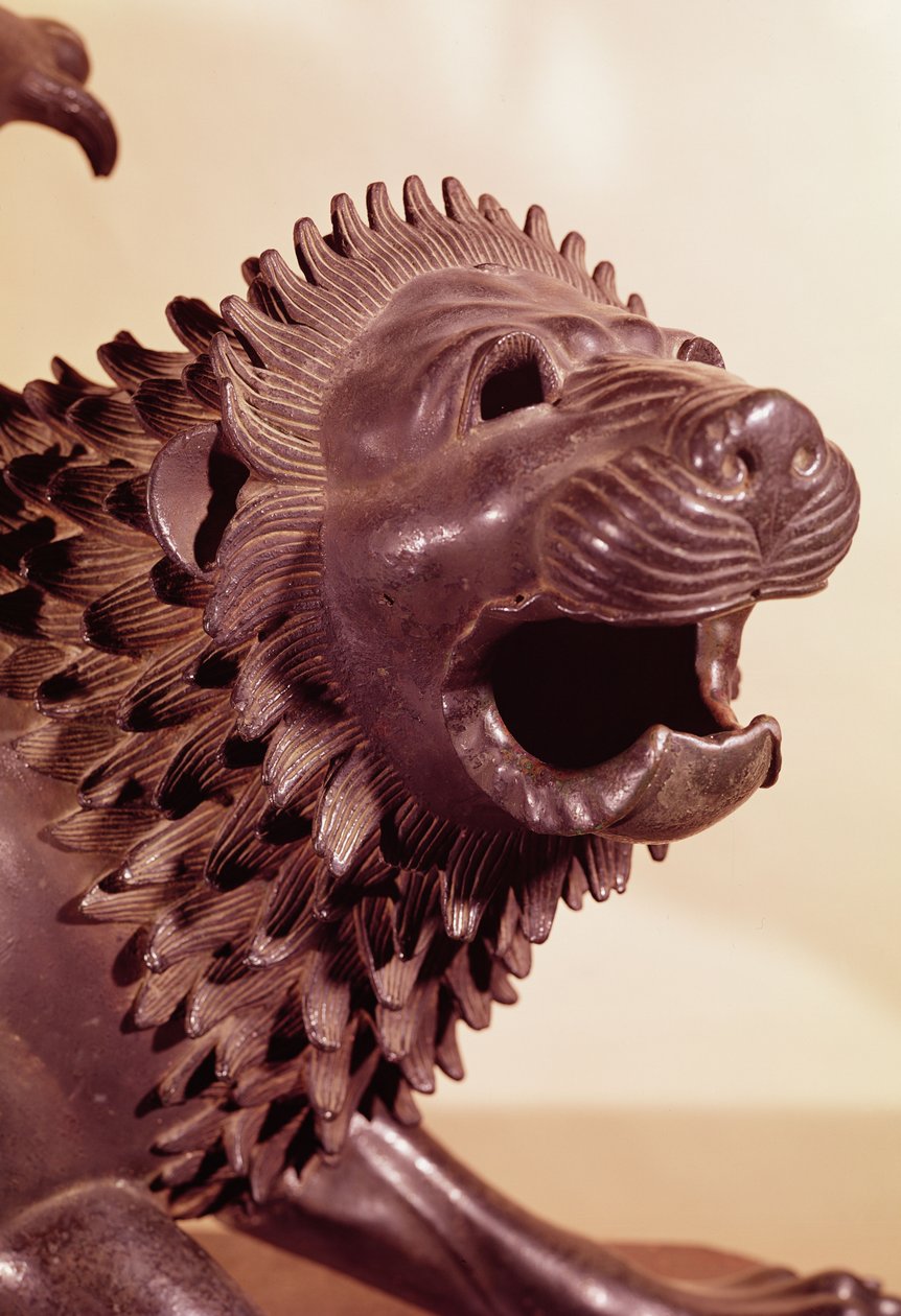 Chimère (détail de la tête) - Etruscan