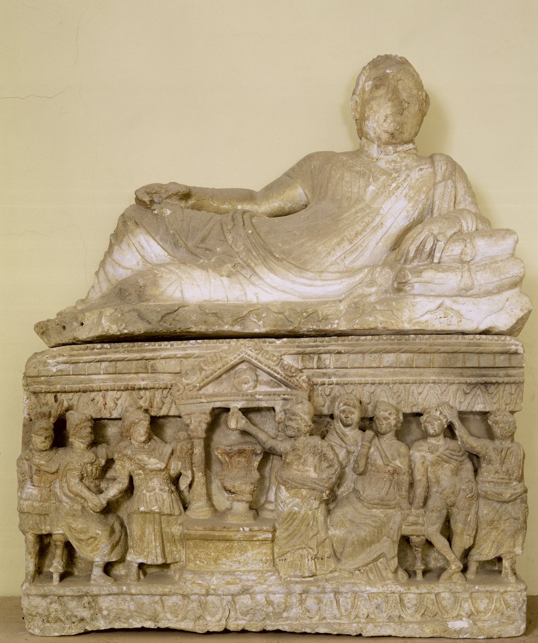 Urne cinéraire (albâtre) - Etruscan
