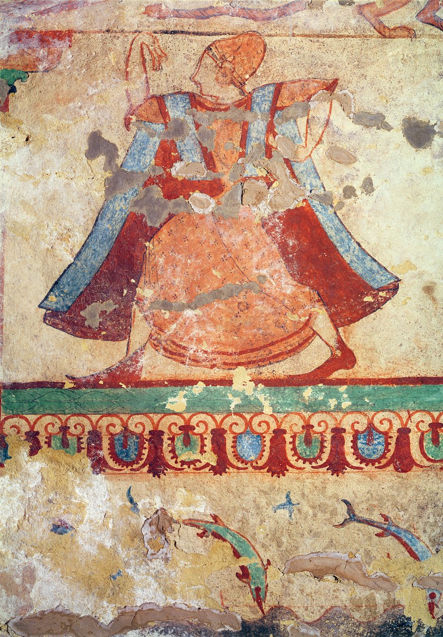Danseur, de la tombe des Lions, vers 520 av. J.-C. - Etruscan