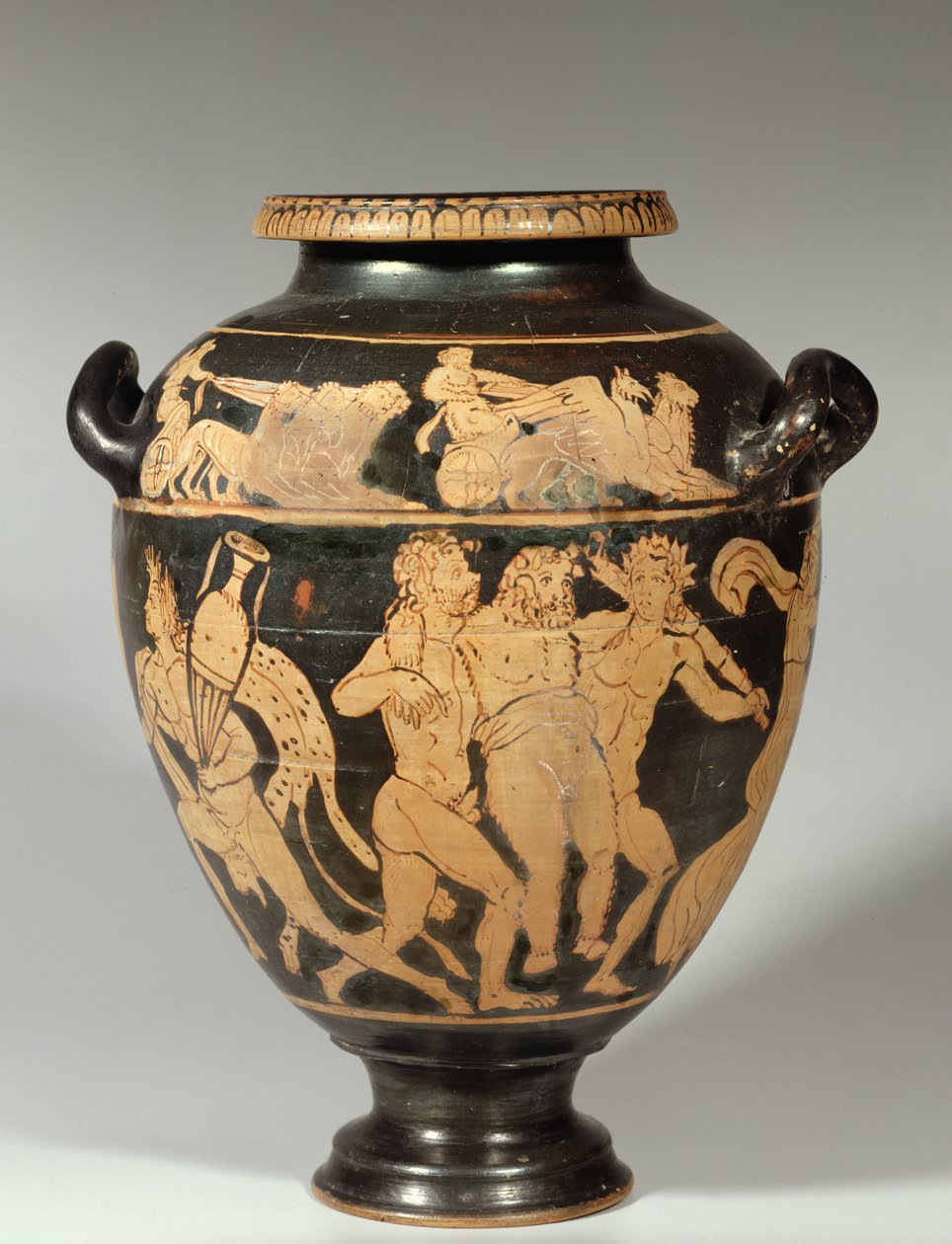 Stamnos, scène dionysiaque, période étrusque à figures rouges, 4ème siècle av. J.-C. - Etruscan