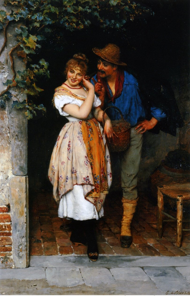 Couple courtisant, 1887 - Eugen von Blaas
